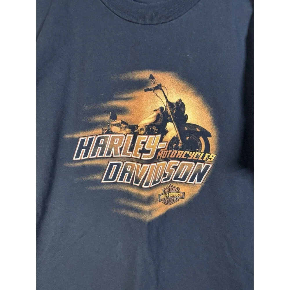 Vintage Y2K Harley-Davidson Mens Black Shirt Costa Rica Motorcycle Mens Large - Picture 3 of 5